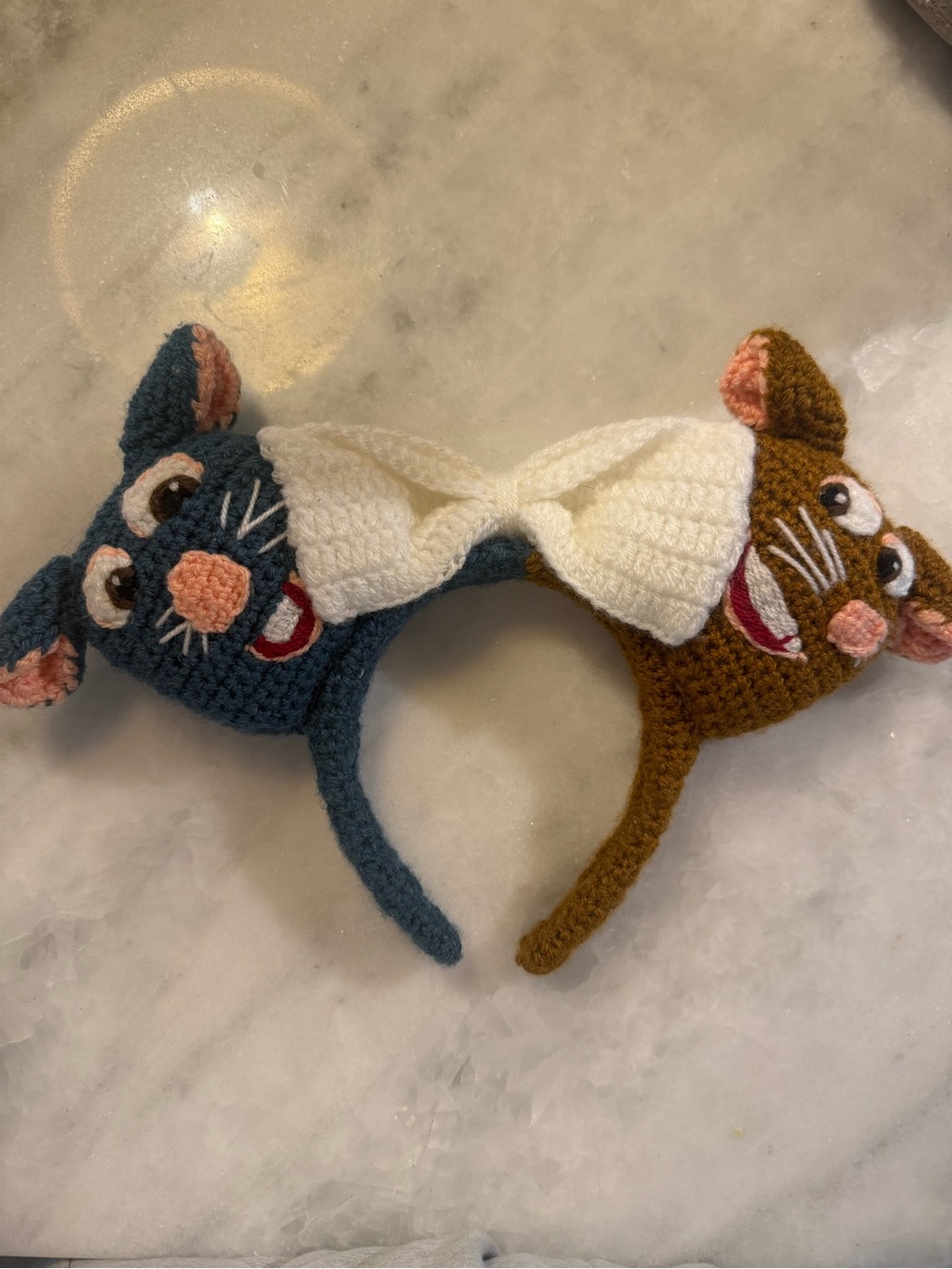 Handmade Crochet ratatouille Mickey ears